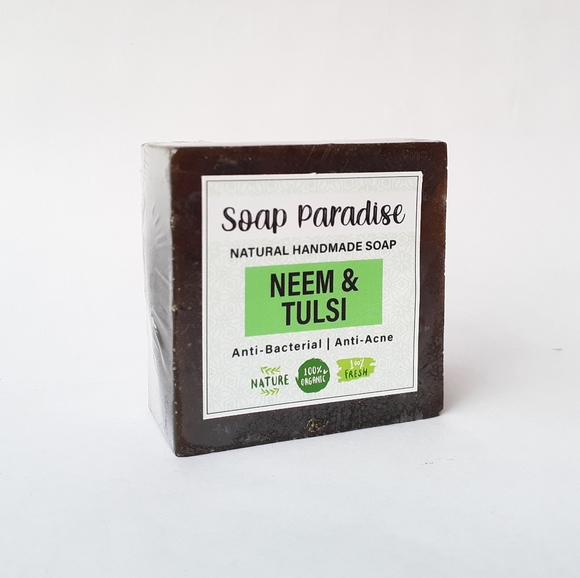 Anti Bacterial Neem & Tulsi Soap (Pack of 2) - Picture 2 of 3